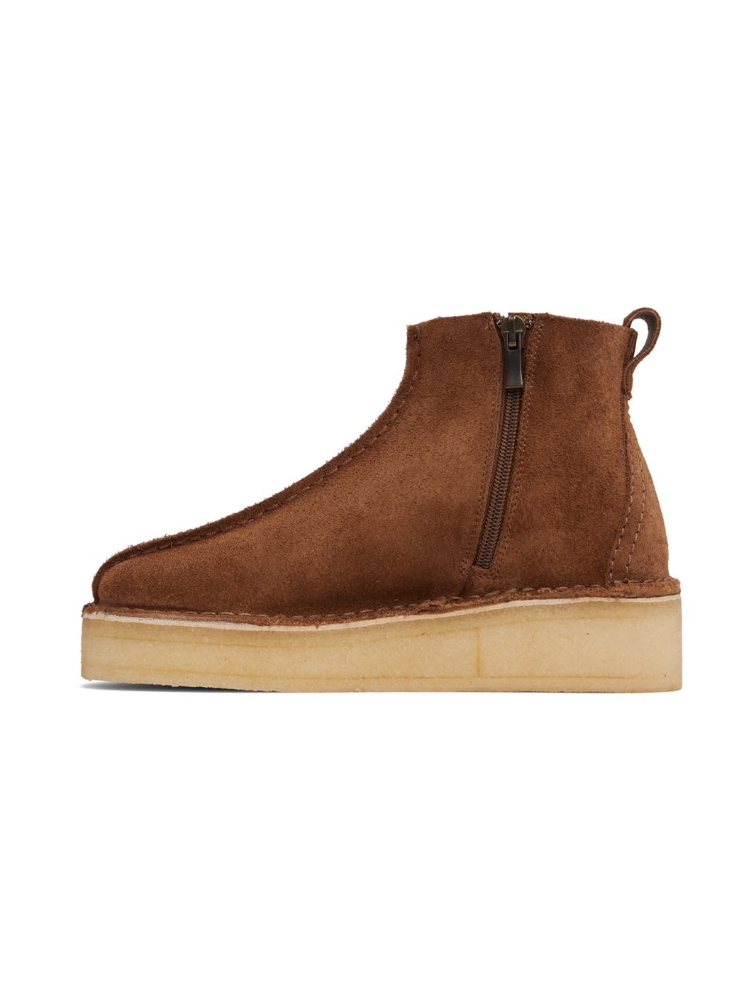 Brown Trek Wedge Boots - 3