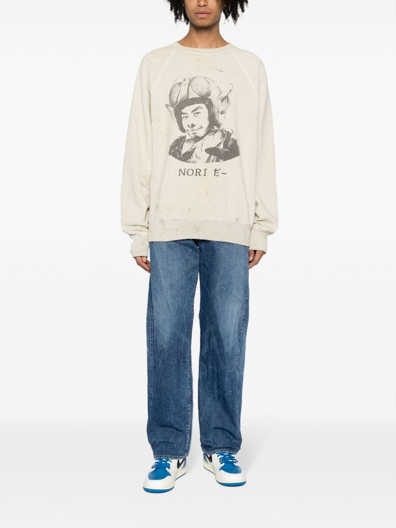 SAINT M×××××× graphic-print cotton sweatshirt outlook