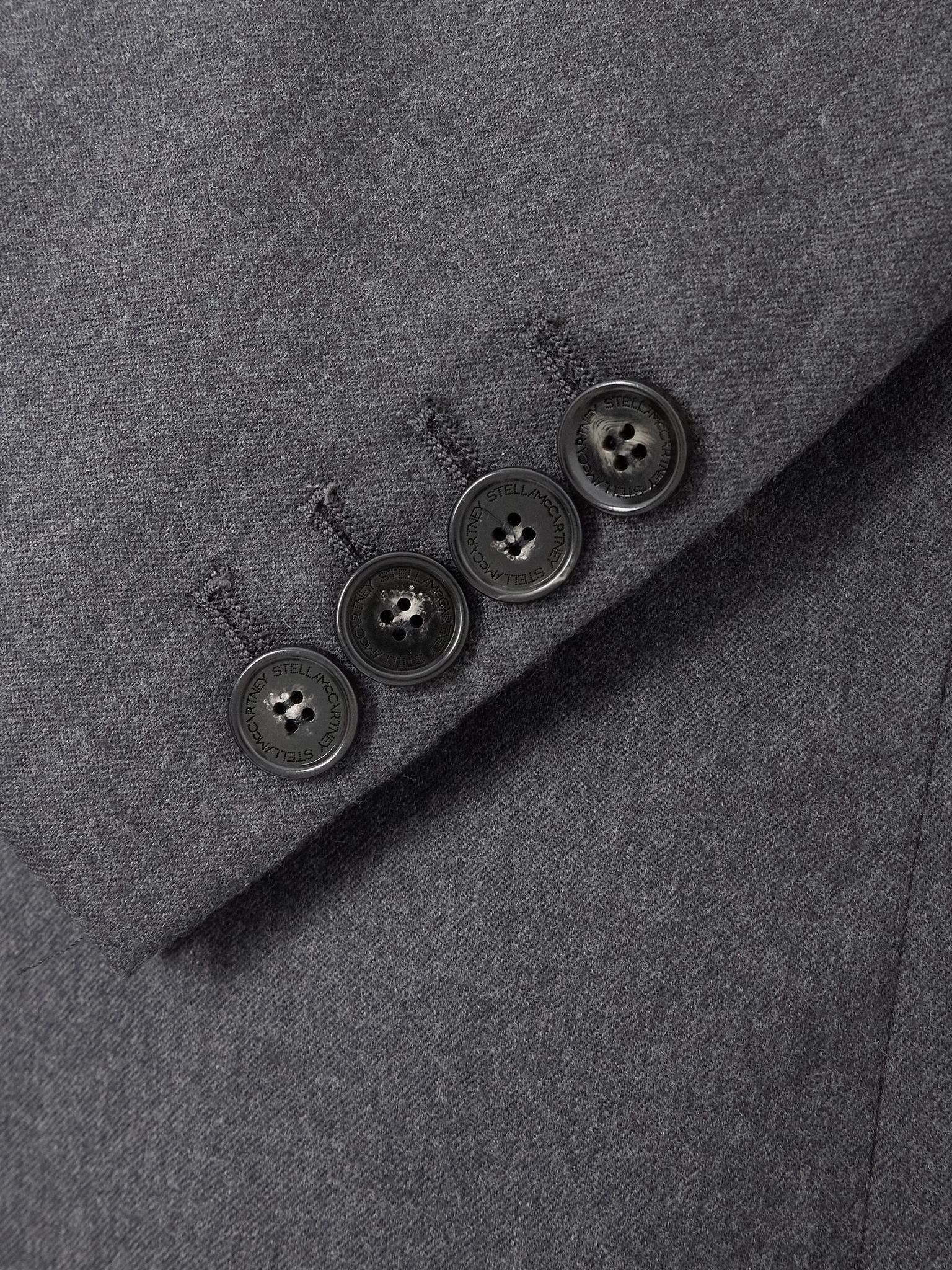Wool-twill blazer Dark gray - 4