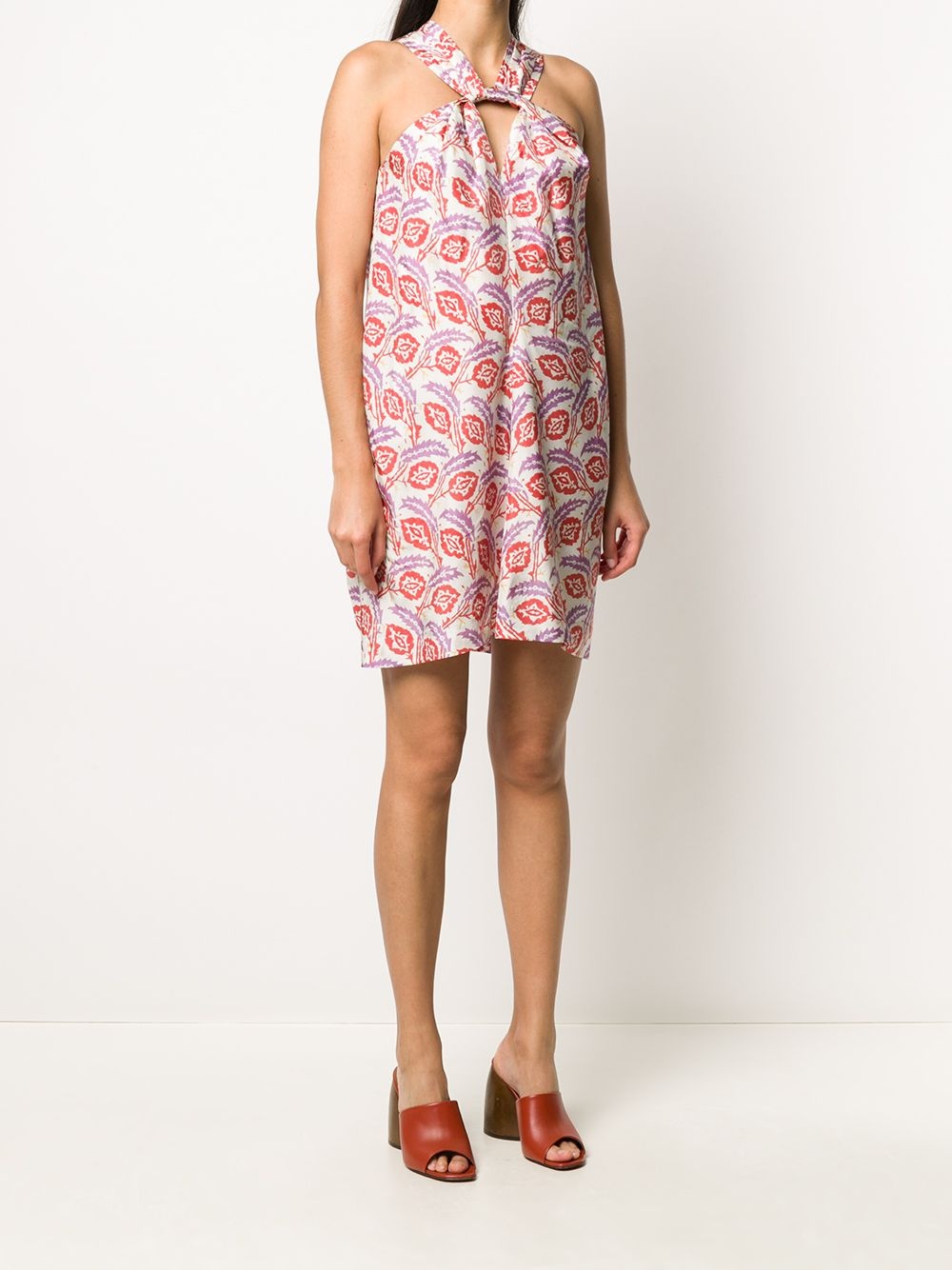 Suzyli leaf print dress - 3