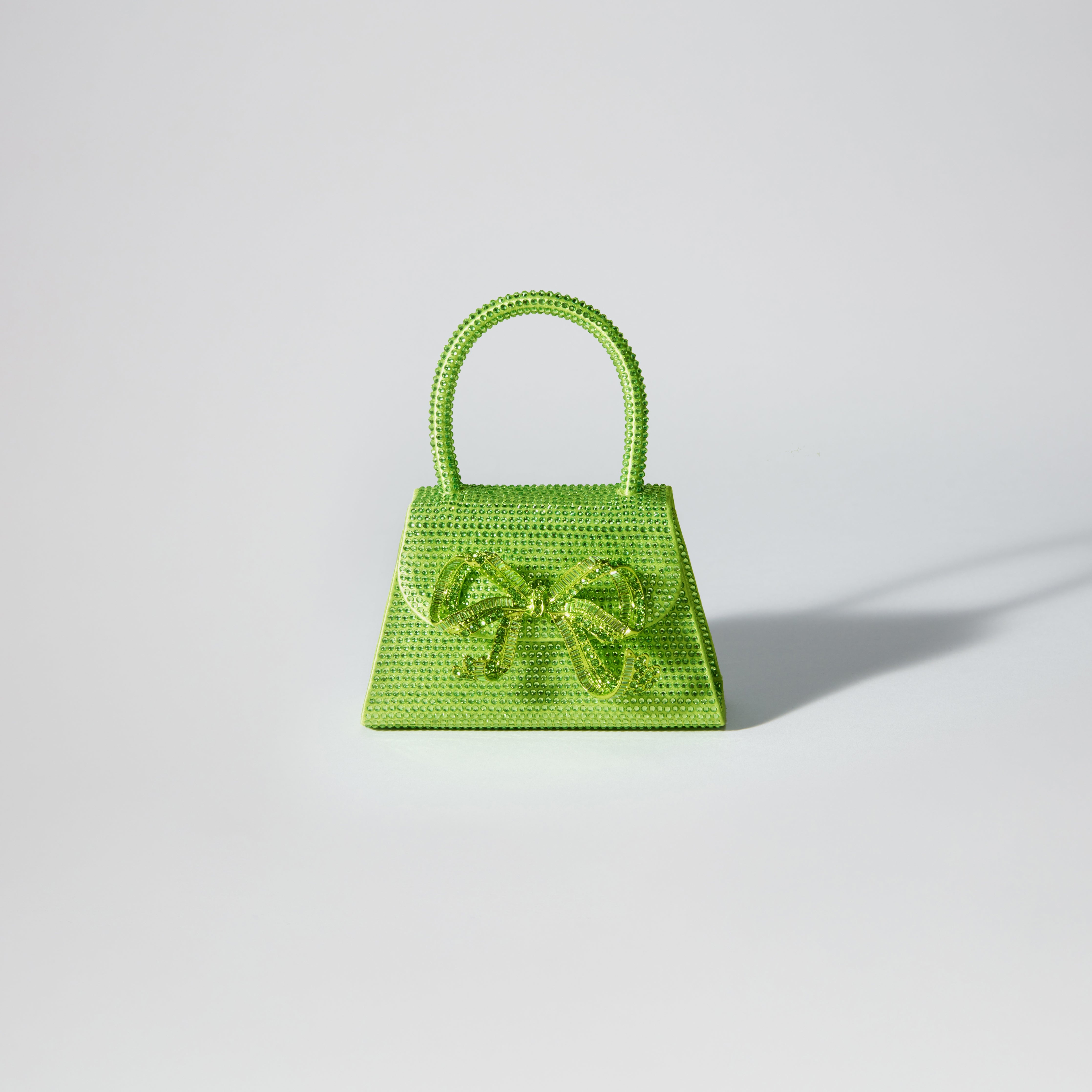 The Bow Micro in Lime Rhinestone - 1