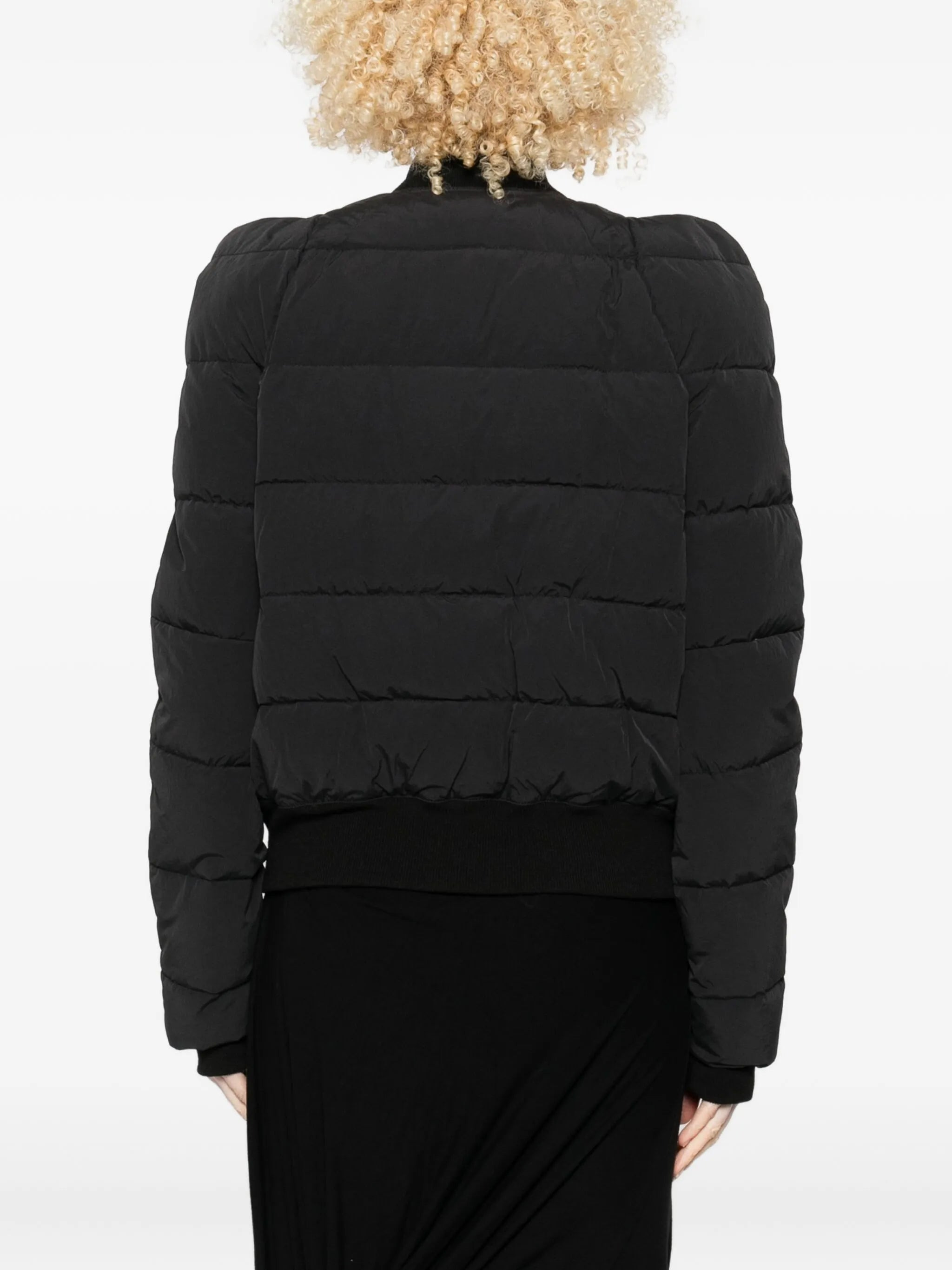 quilted zip-up puffer jacket - 4