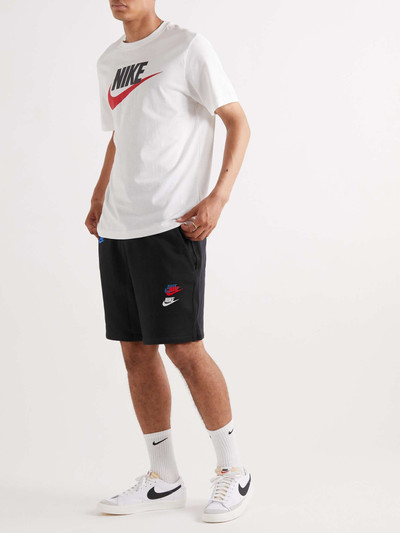 Nike Sportswear Logo-Embroidered Cotton-Blend Jersey Drawstring Shorts outlook