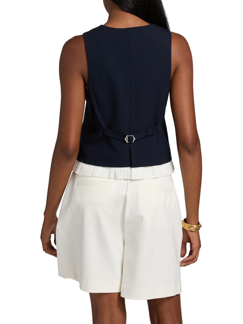 Women's Laiken Pleated-Trim Vest - Midnight 5