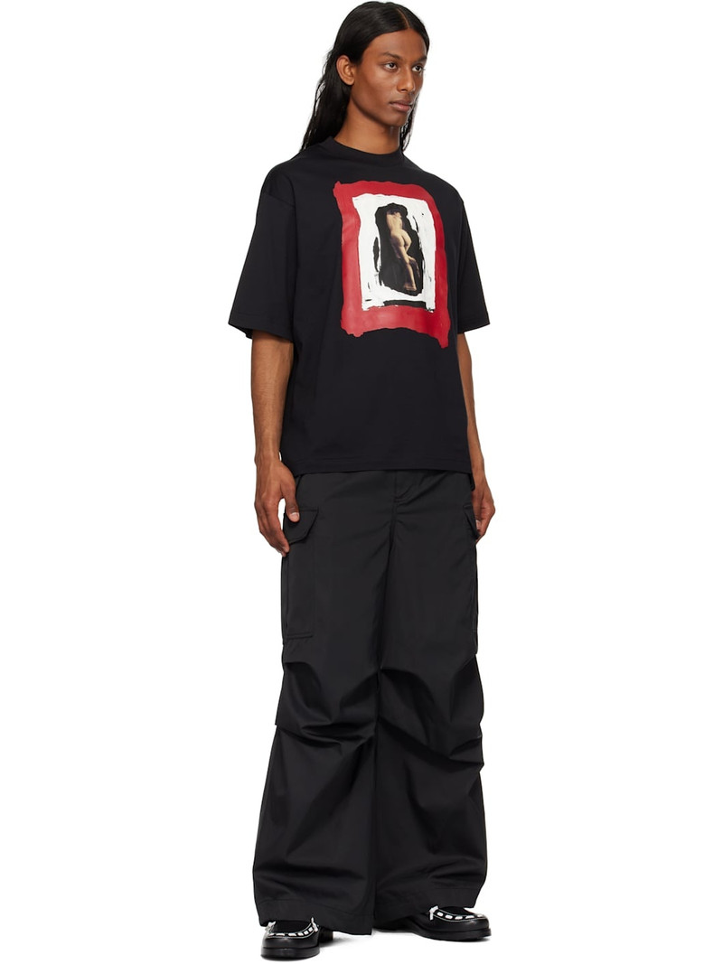 Marni Black Nude Print Cotton T-shirt outlook