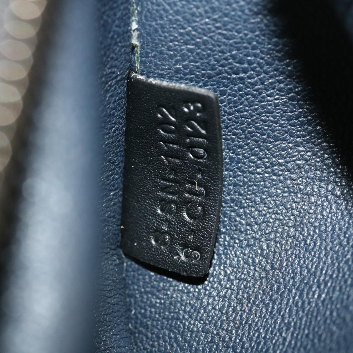 CELINE Hand Bag Leather Suede Gray Navy - 11