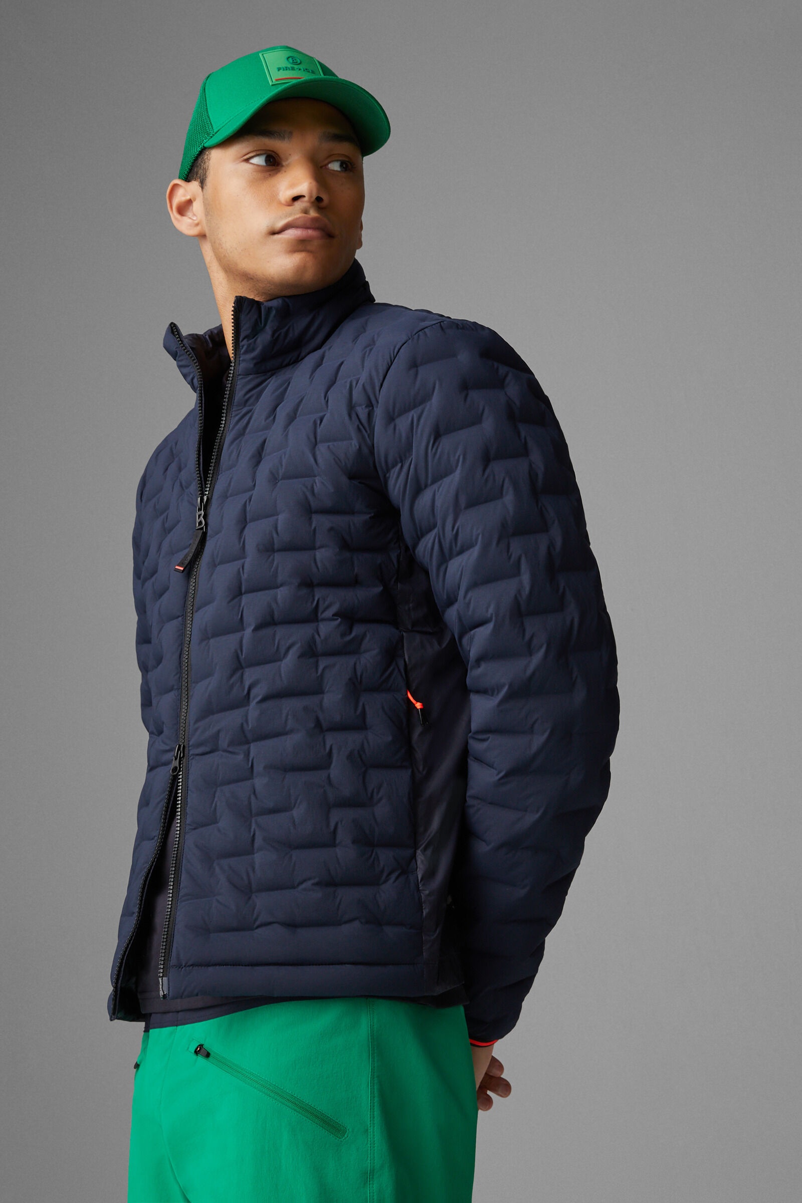 Gray Lightweight down jacket in Dark blue - 2