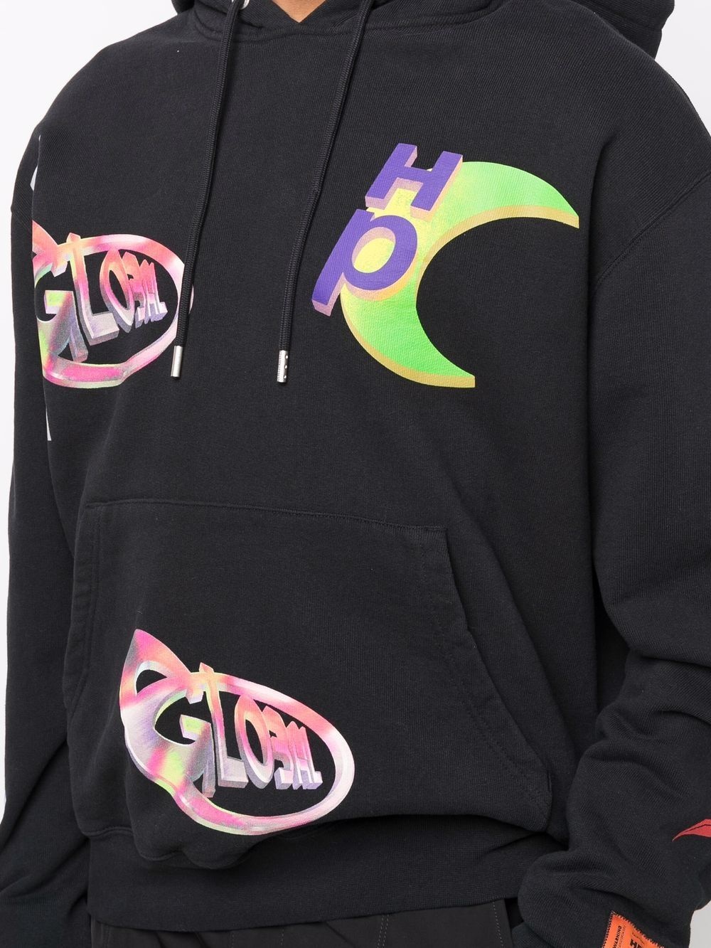 global print hoodie - 5