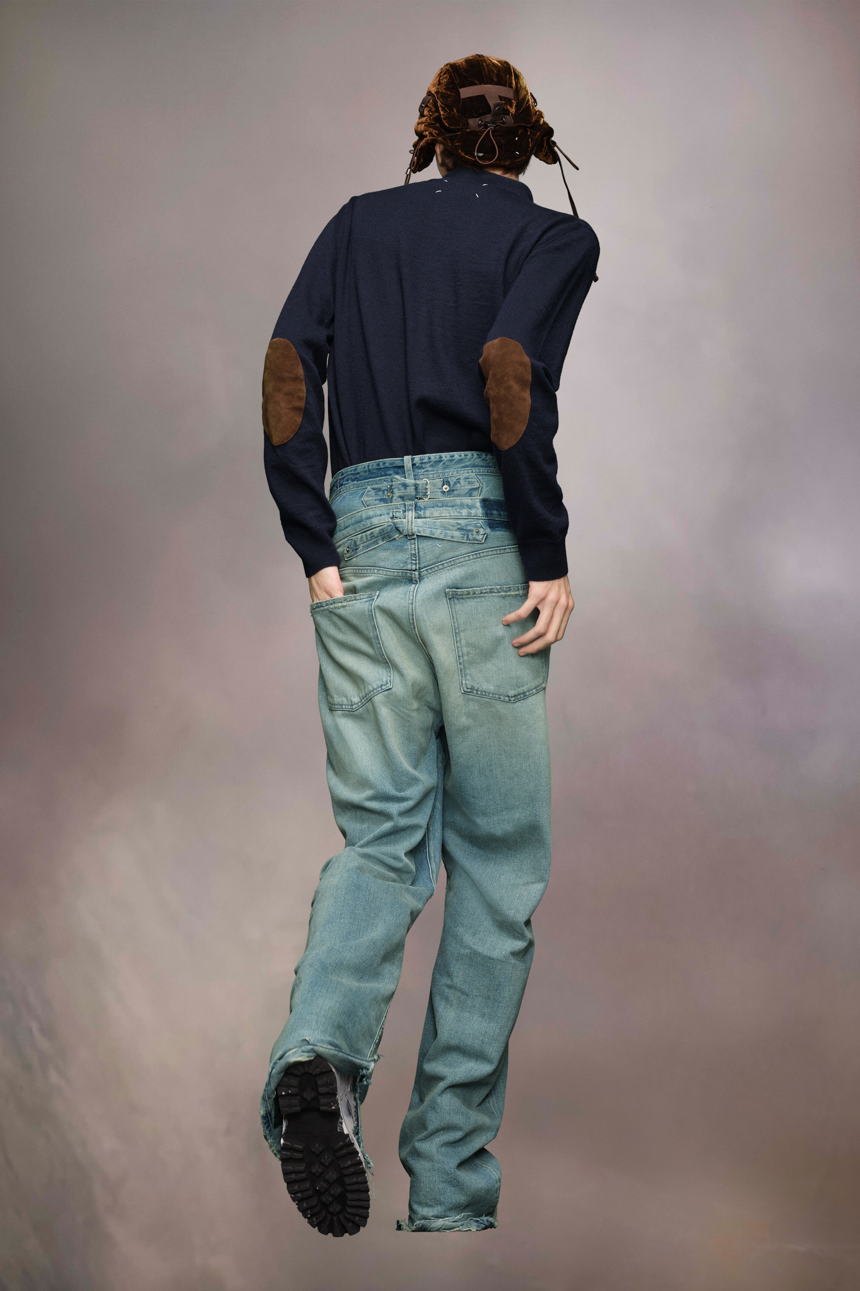 Elbow patch wool polo - 5