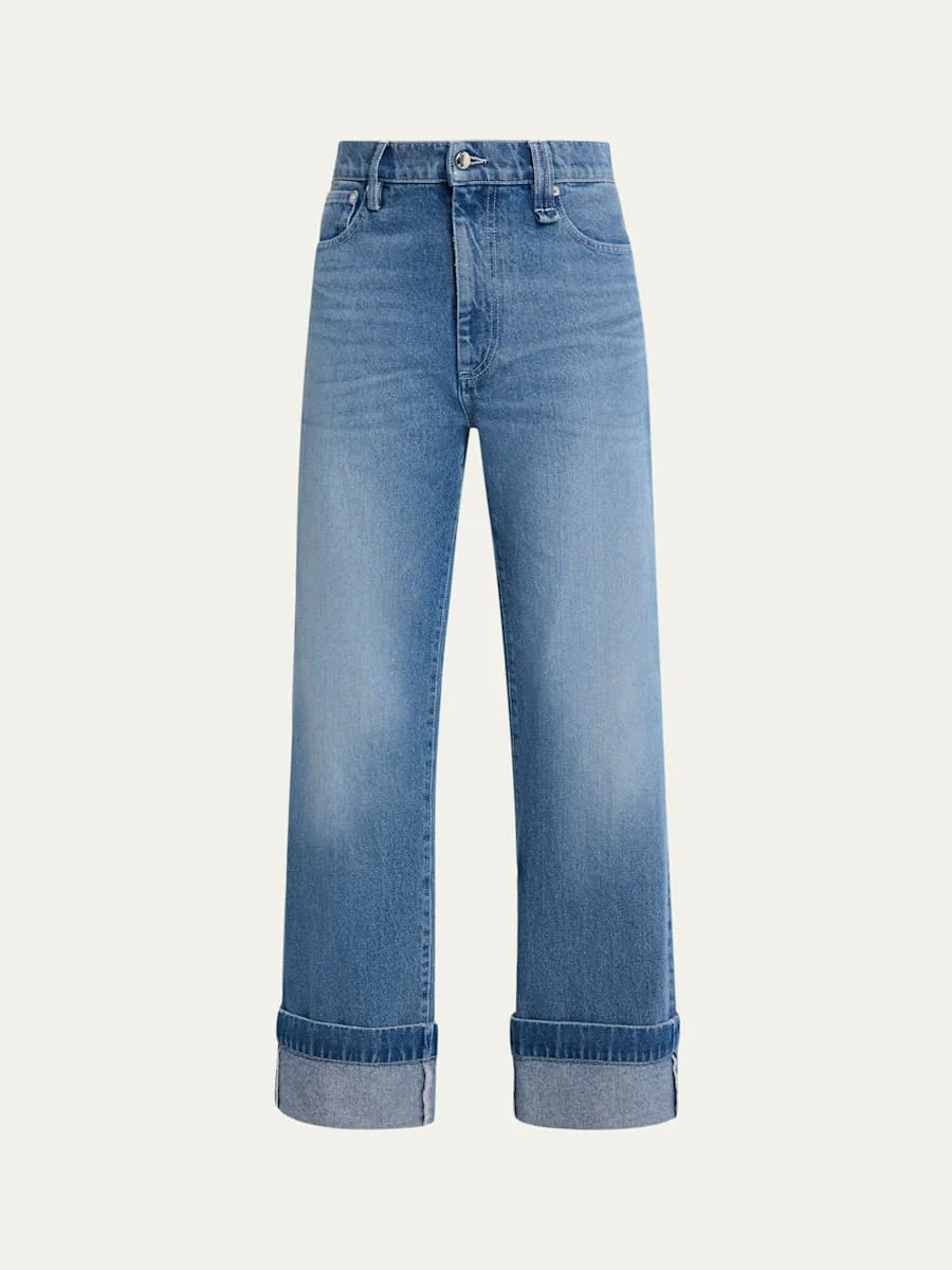 Men's Embellished Washed Denim Carpenter Jeans - 1
