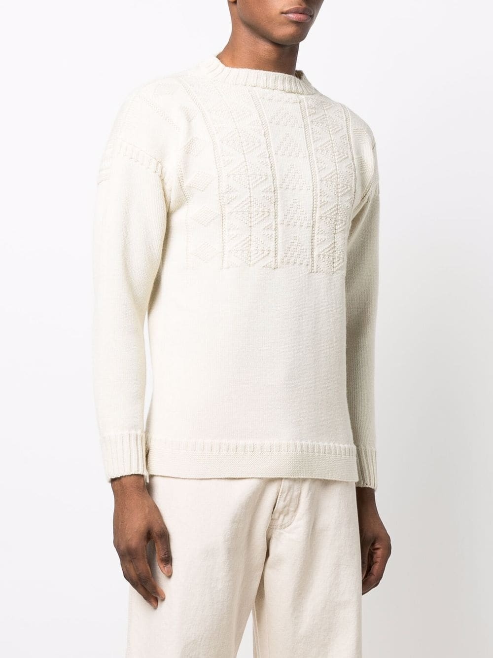 crew-neck knit jumper - 3