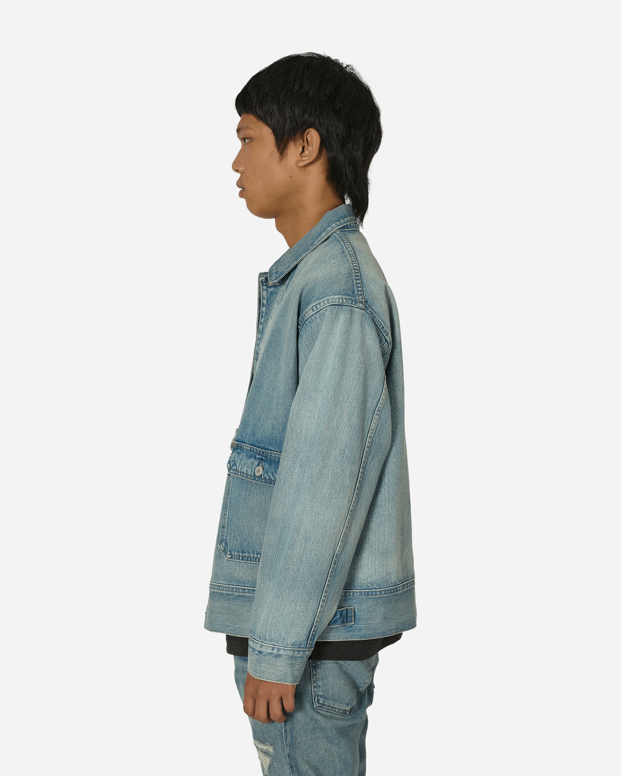 Made in Japan Utility Trucker Jacket Blue - 2