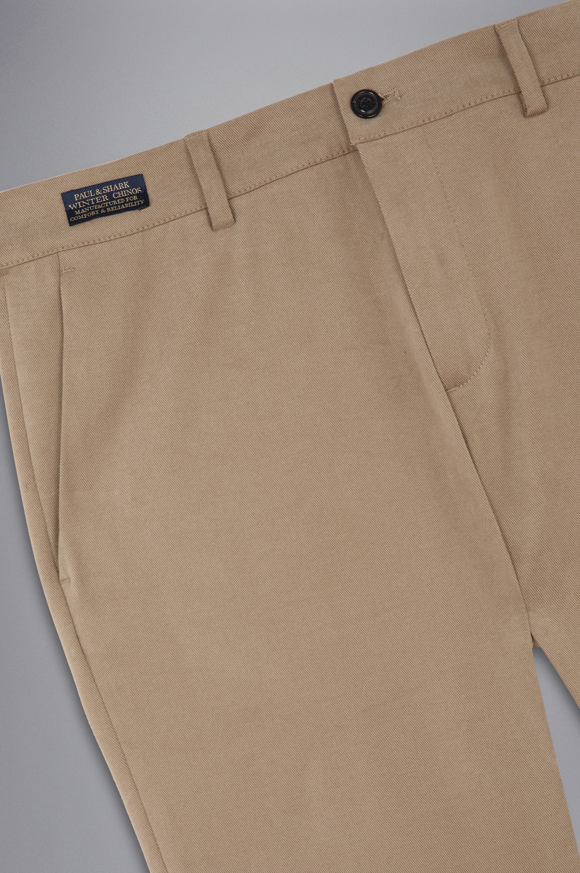 STRETCH COTTON SLIM WINTER CHINOS TROUSERS - 5