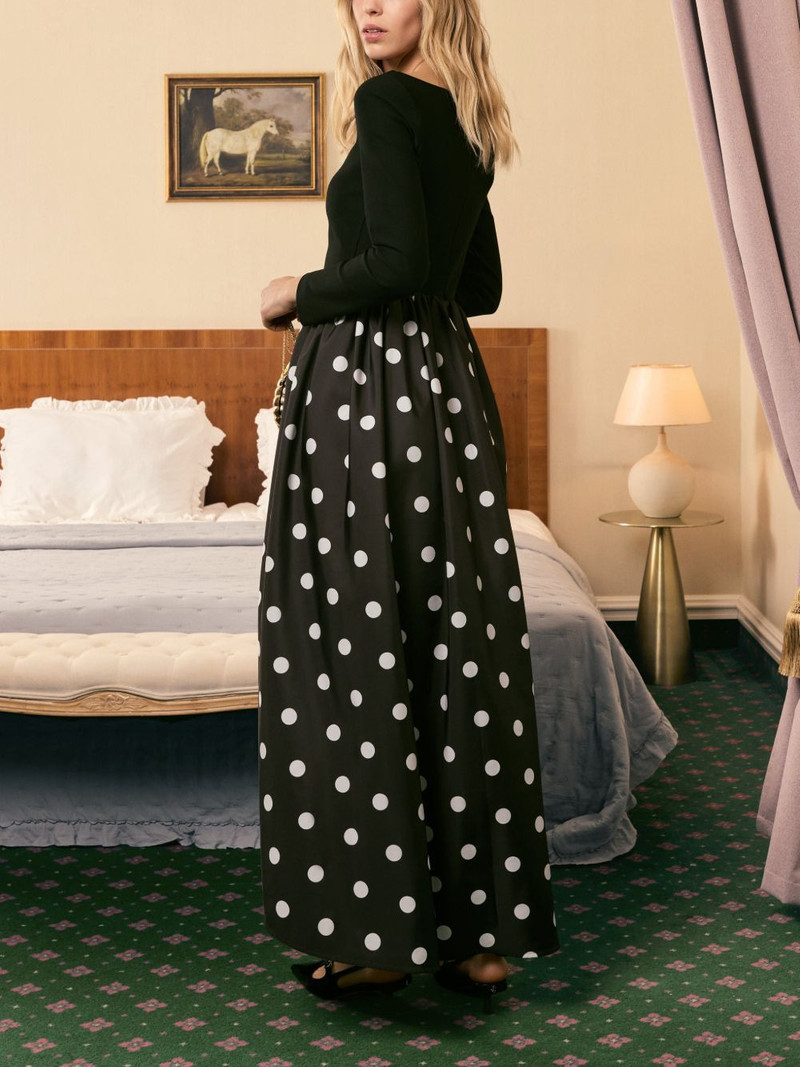 Aurora polka-dot maxi dress 5