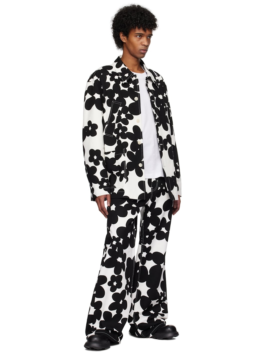 Black & White Dillies Print Jacket - 4