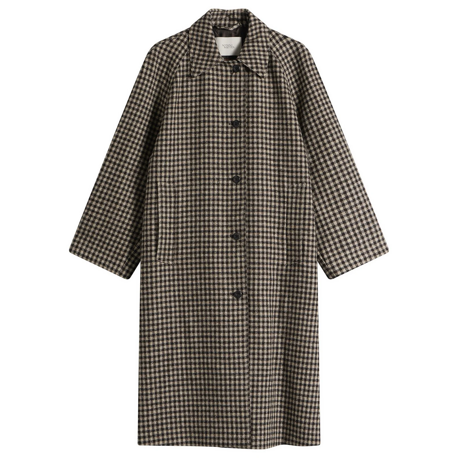Nothing Written Bébé Check Balmacaan Coat - 1