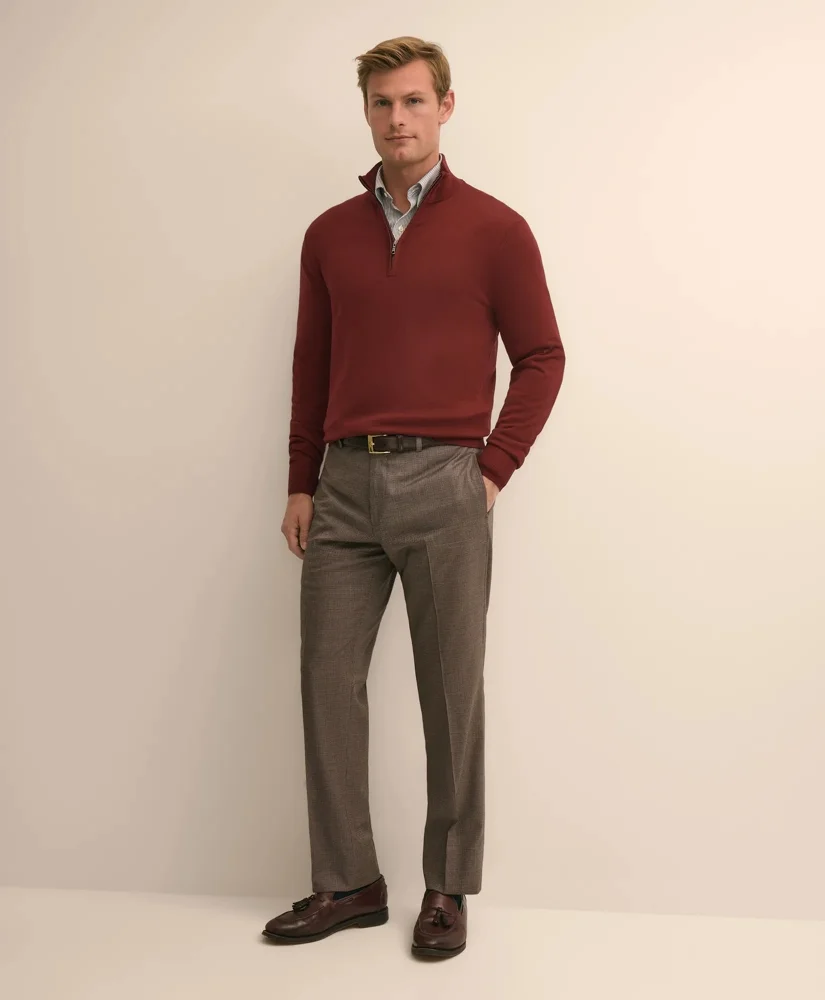 Classic Fit Stretch Wool 1818 Dress Pants - 1