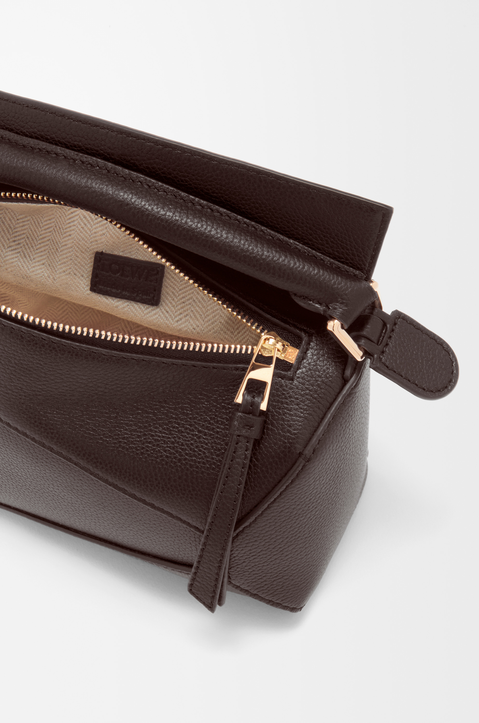 Mini Puzzle Edge bag in soft grained calfskin - 6