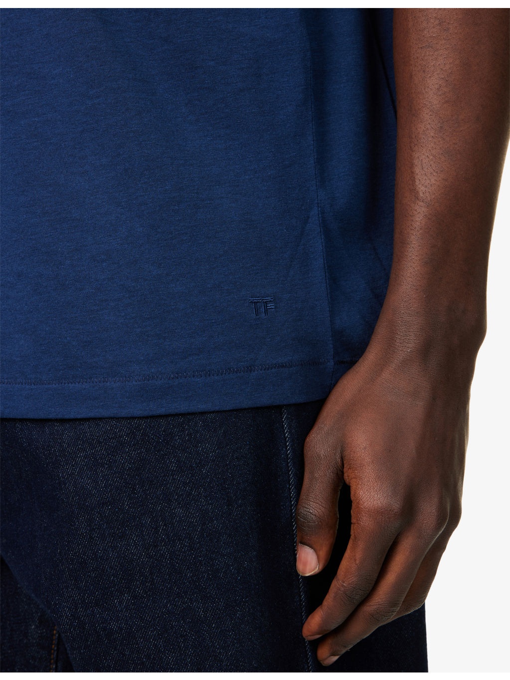 Crewneck Regular-Fit Cotton-Blend T-Shirt - 5