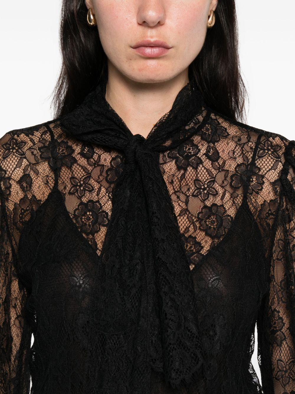 floral-lace blouse - 5
