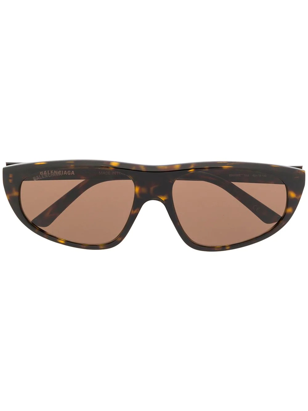 tortoiseshell oval-frame sunglasses - 1