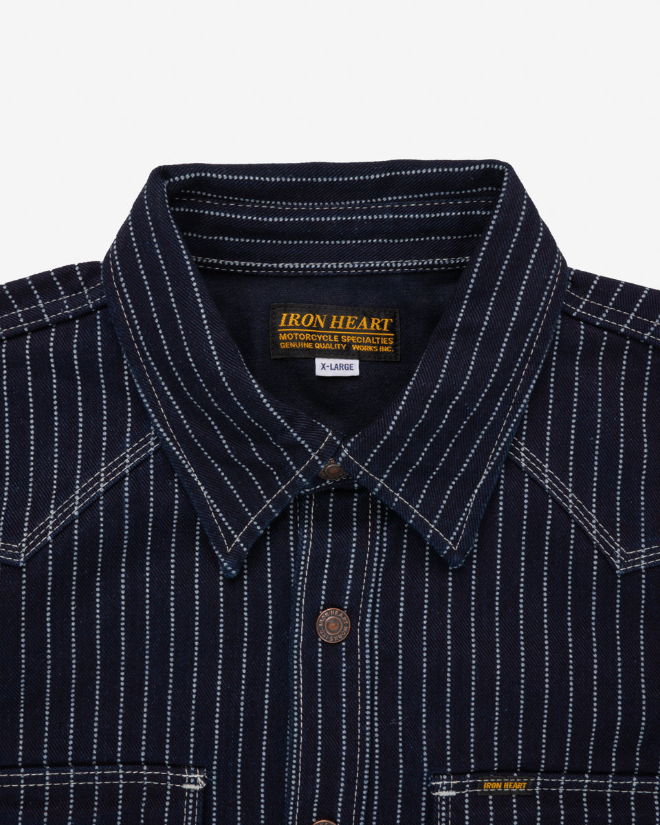 IHSH-227-IND 12oz Wabash CPO Shirt - Indigo - 12