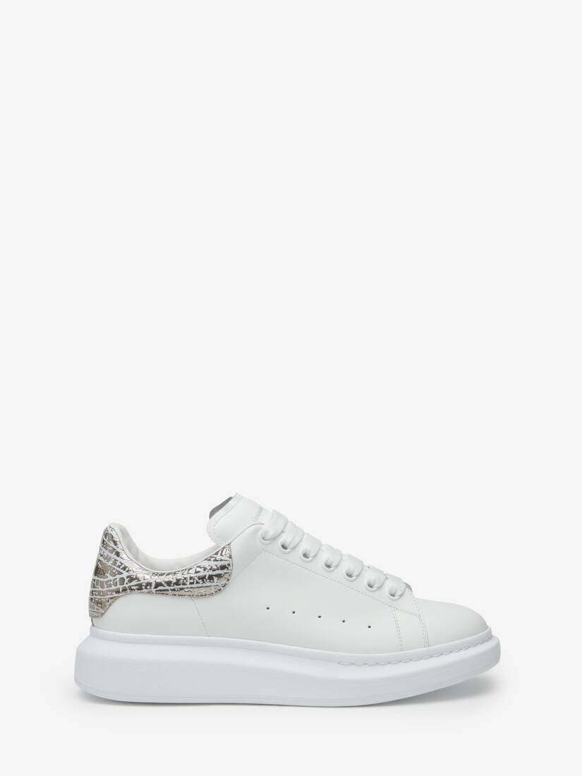 Men's Oversized Sneaker in White/silver - 1