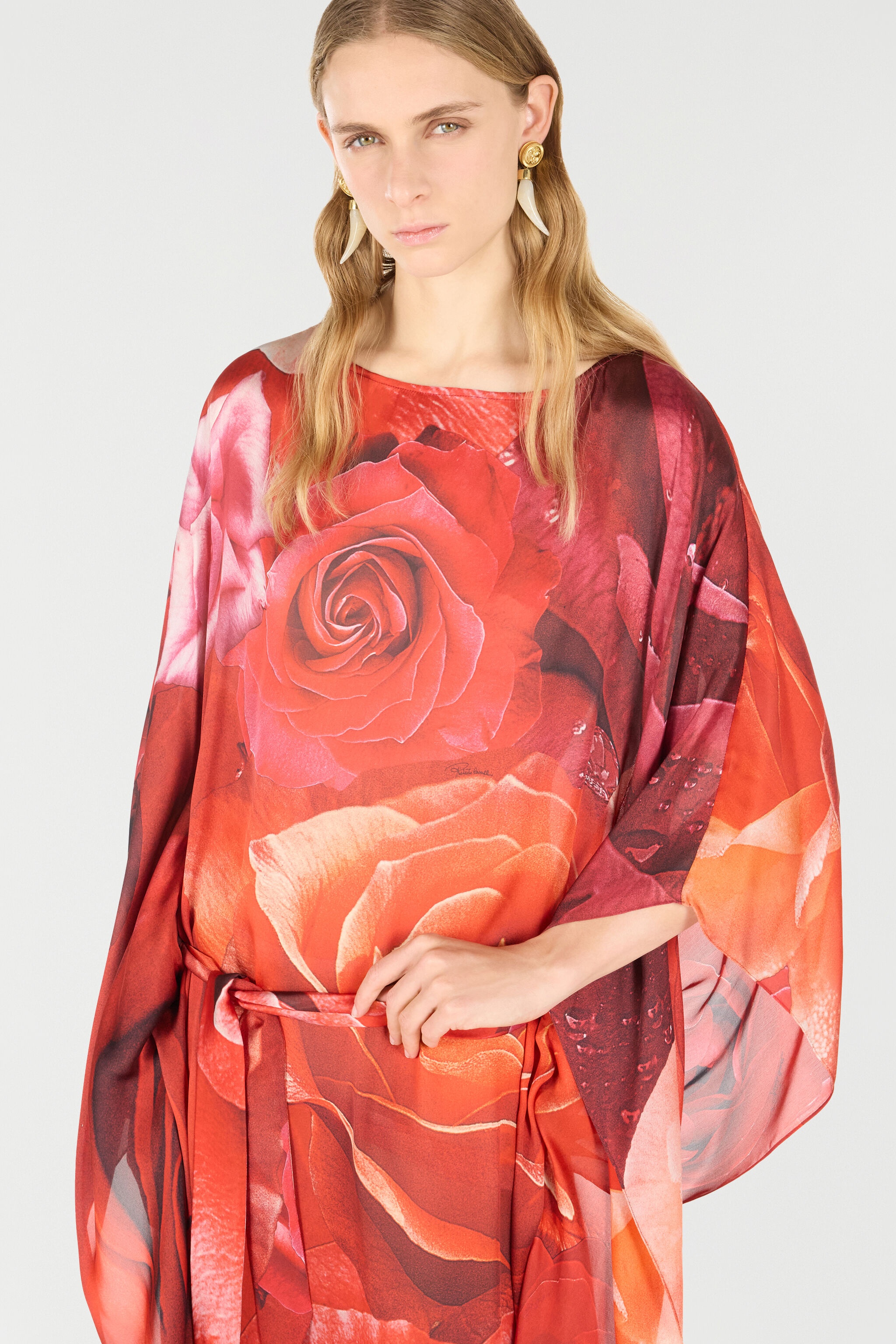 VIP【関税送料無料】希少 ROBERTO CAVALLI RED SILK DRESS Vintage Roberto Cavalli Red Silk Chiffon Gown – NÜNÜ VINTAGE