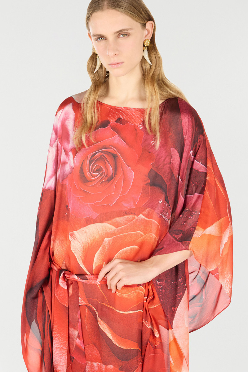 Long Dress With Rose Print 6
