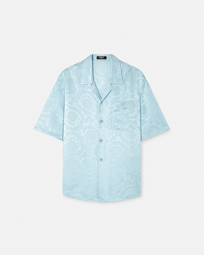 Barocco Jacquard Silk-Blend Shirt 1