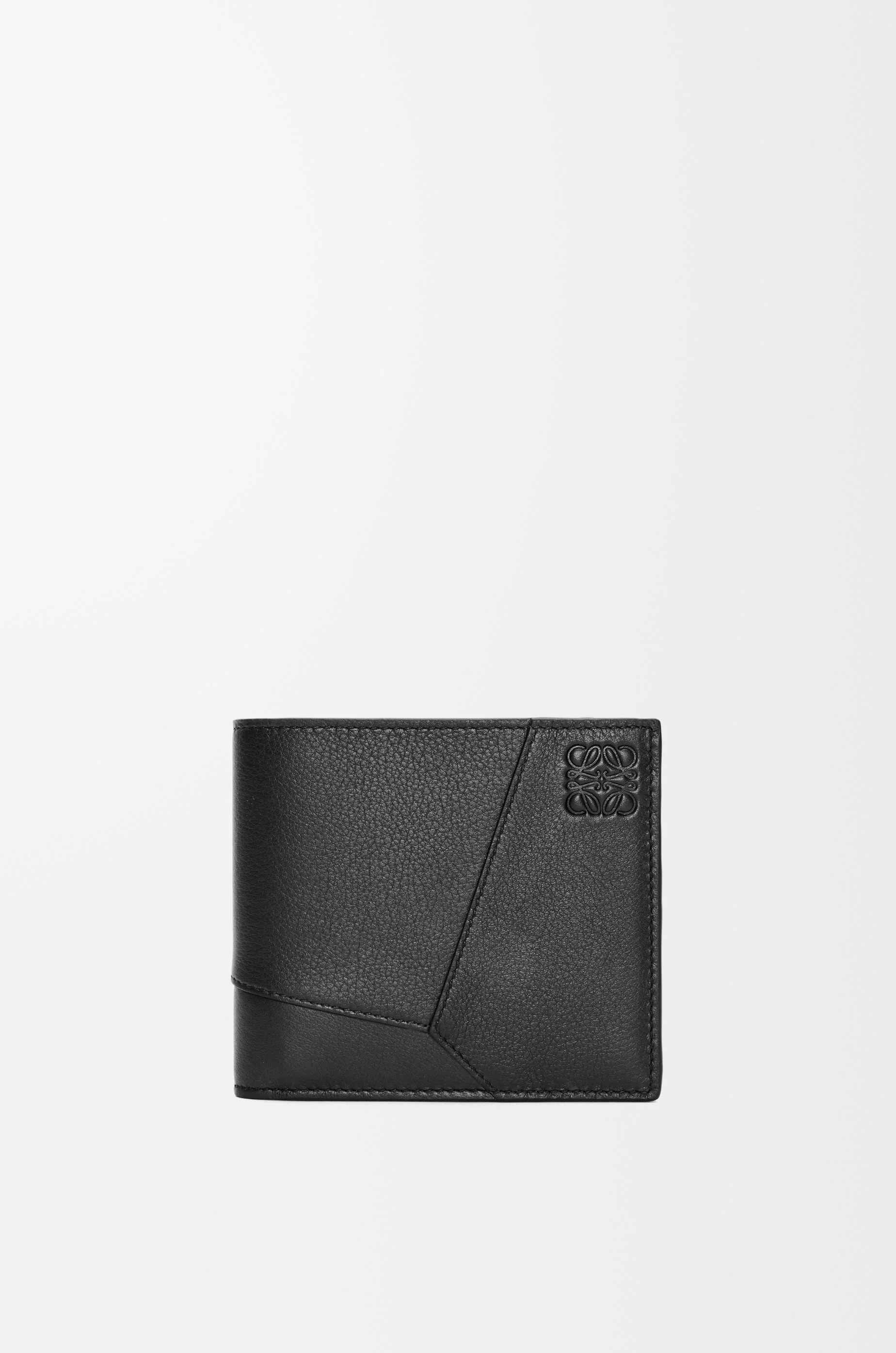 Puzzle bifold wallet in classic calfskin - 1