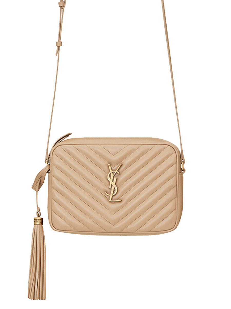 Lou Camera Bag in Quilted Leather Beige - 2