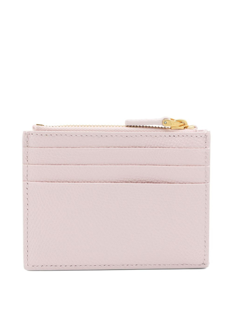 Valentino cherry-appliqué leather wallet outlook