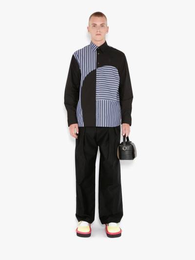 JW Anderson striped patchwork shirt outlook