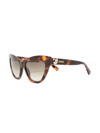 Moschino cat-eye tortoiseshell sunglasses outlook