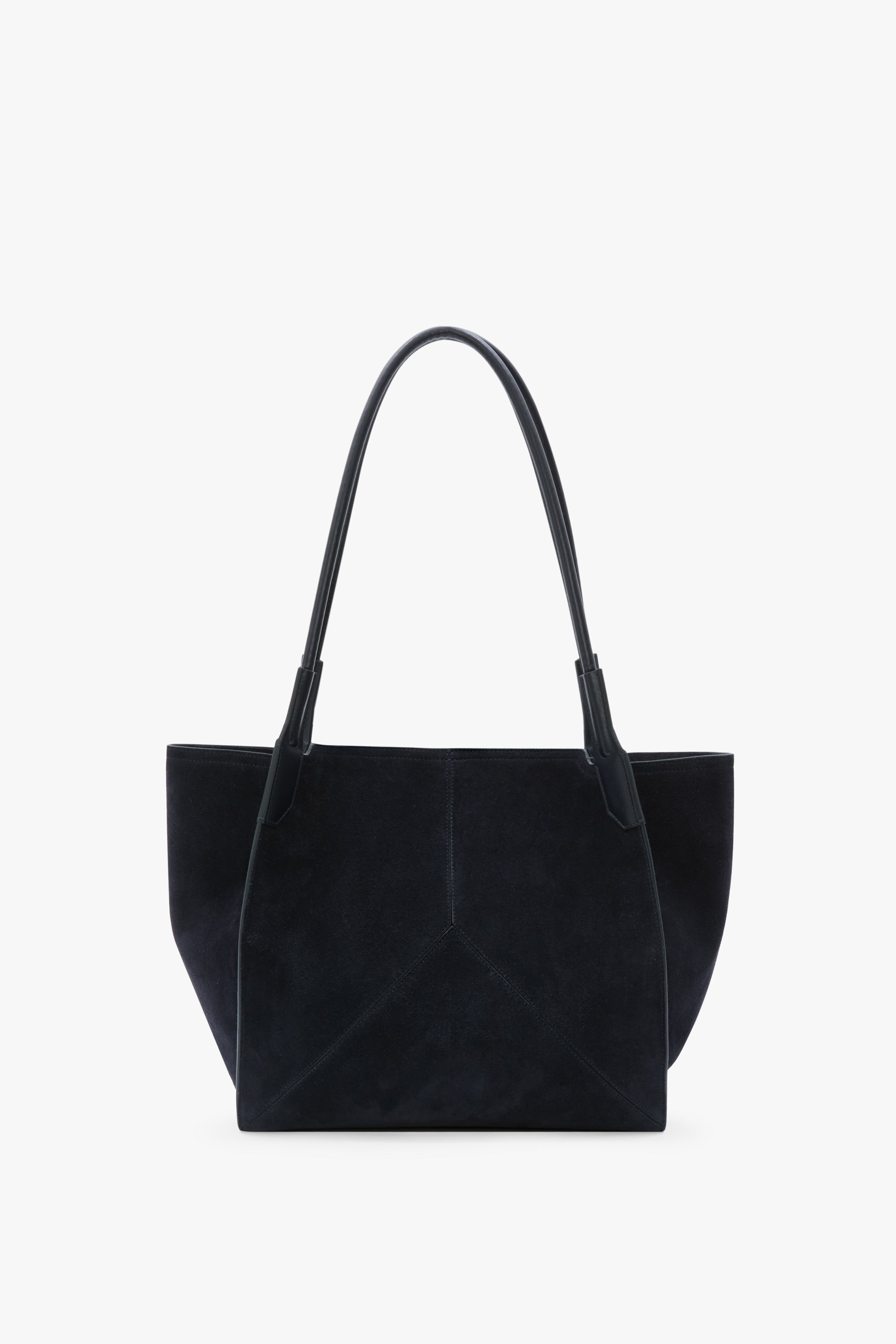 Victoria Tote In Navy Suede - 4