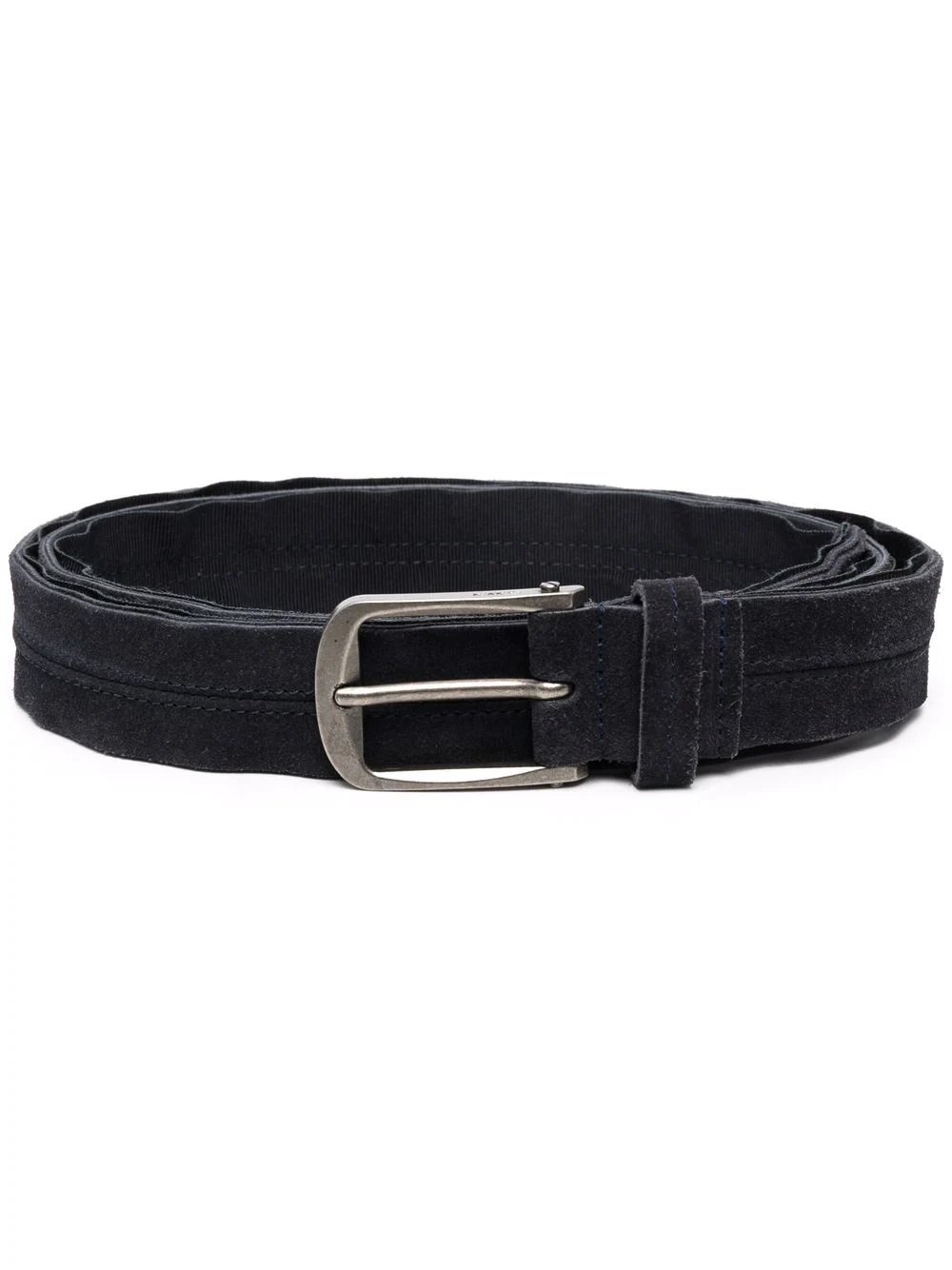 buckled leather belt - 1