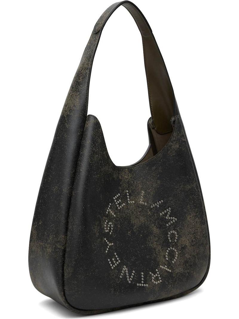 Stella McCartney Brown Logo Slouchy Aged Large Tote outlook