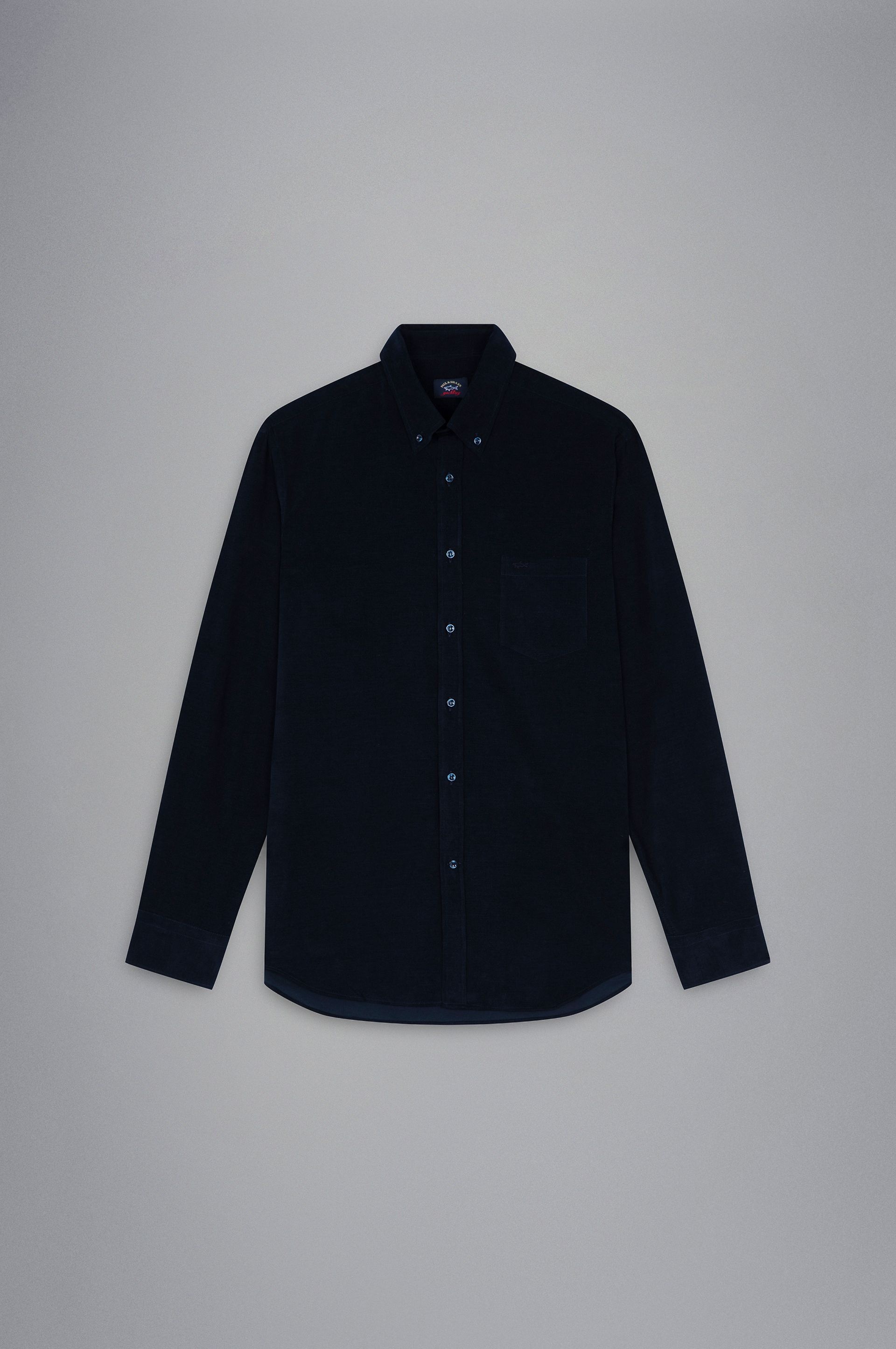 STRETCH VELVET SHIRT - 1