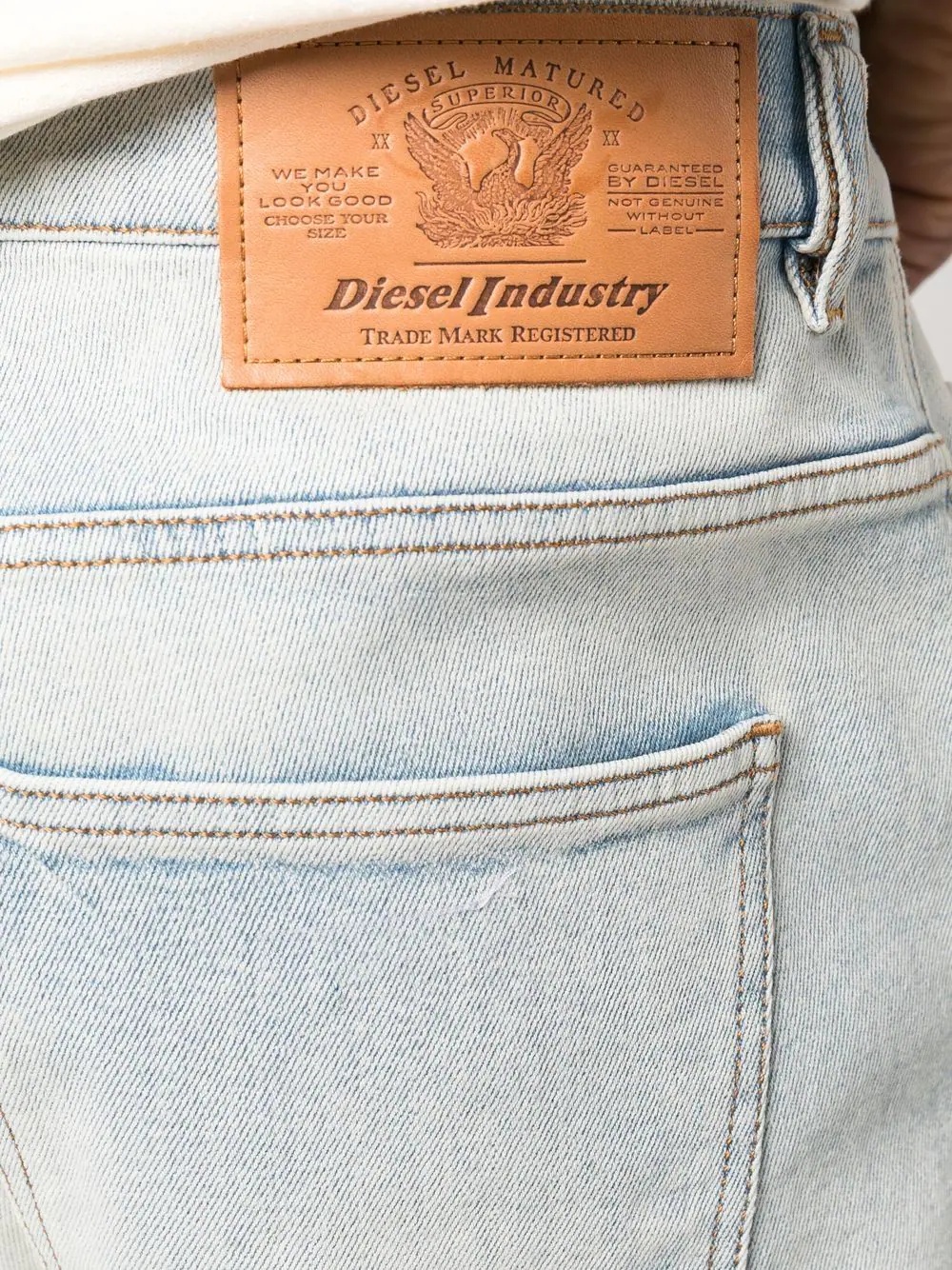 logo-patch bootcut jeans - 5