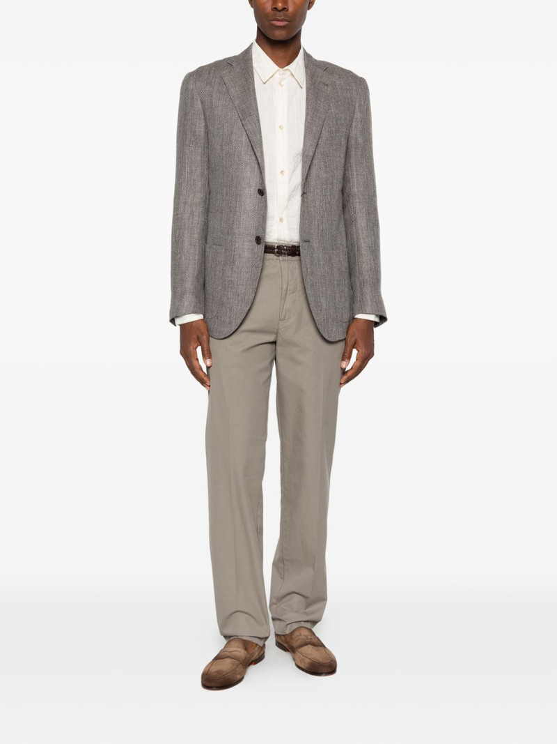 CORNELIANI herringbone-patterned blazer outlook