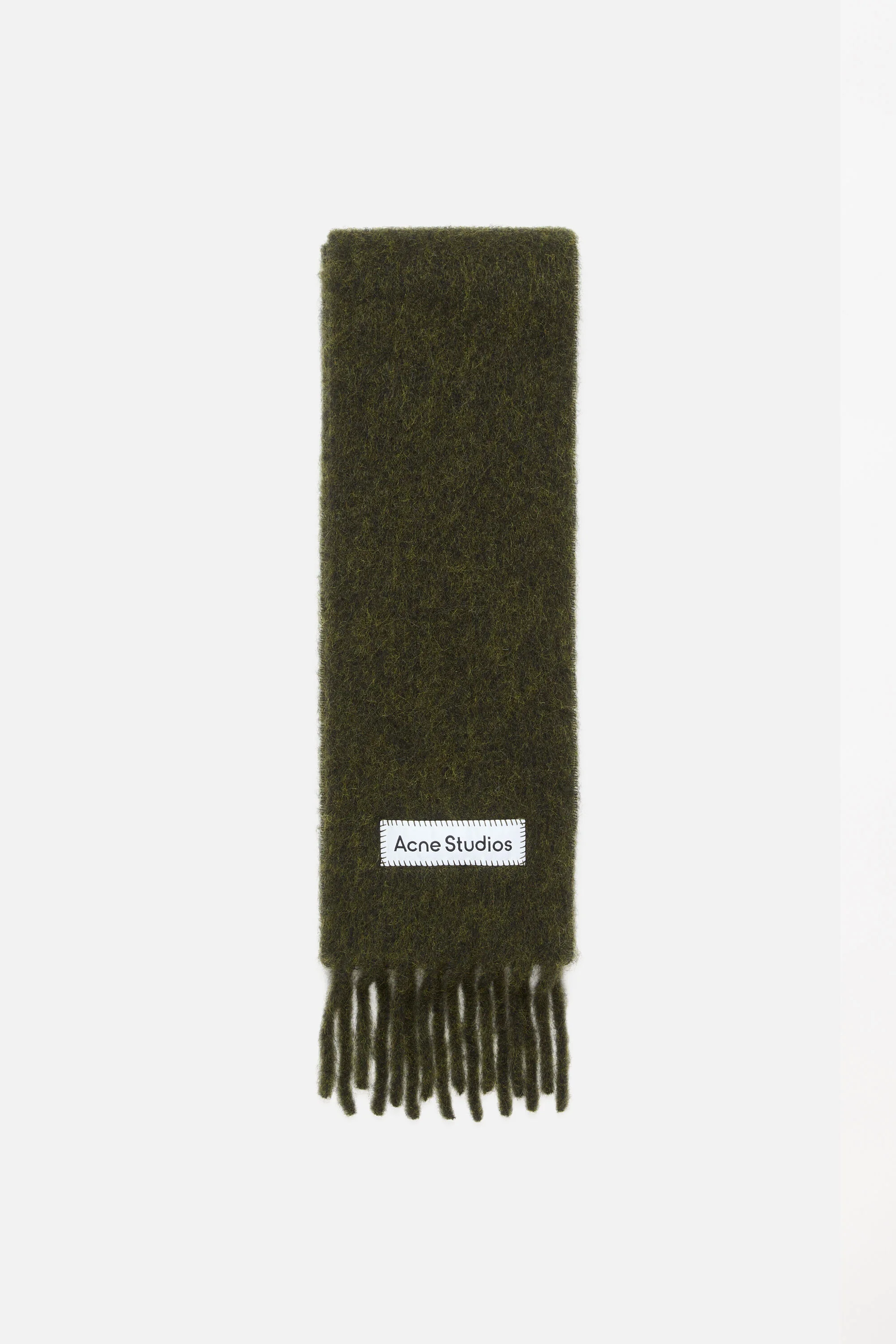 Skinny mohair scarf - Forest green - 1
