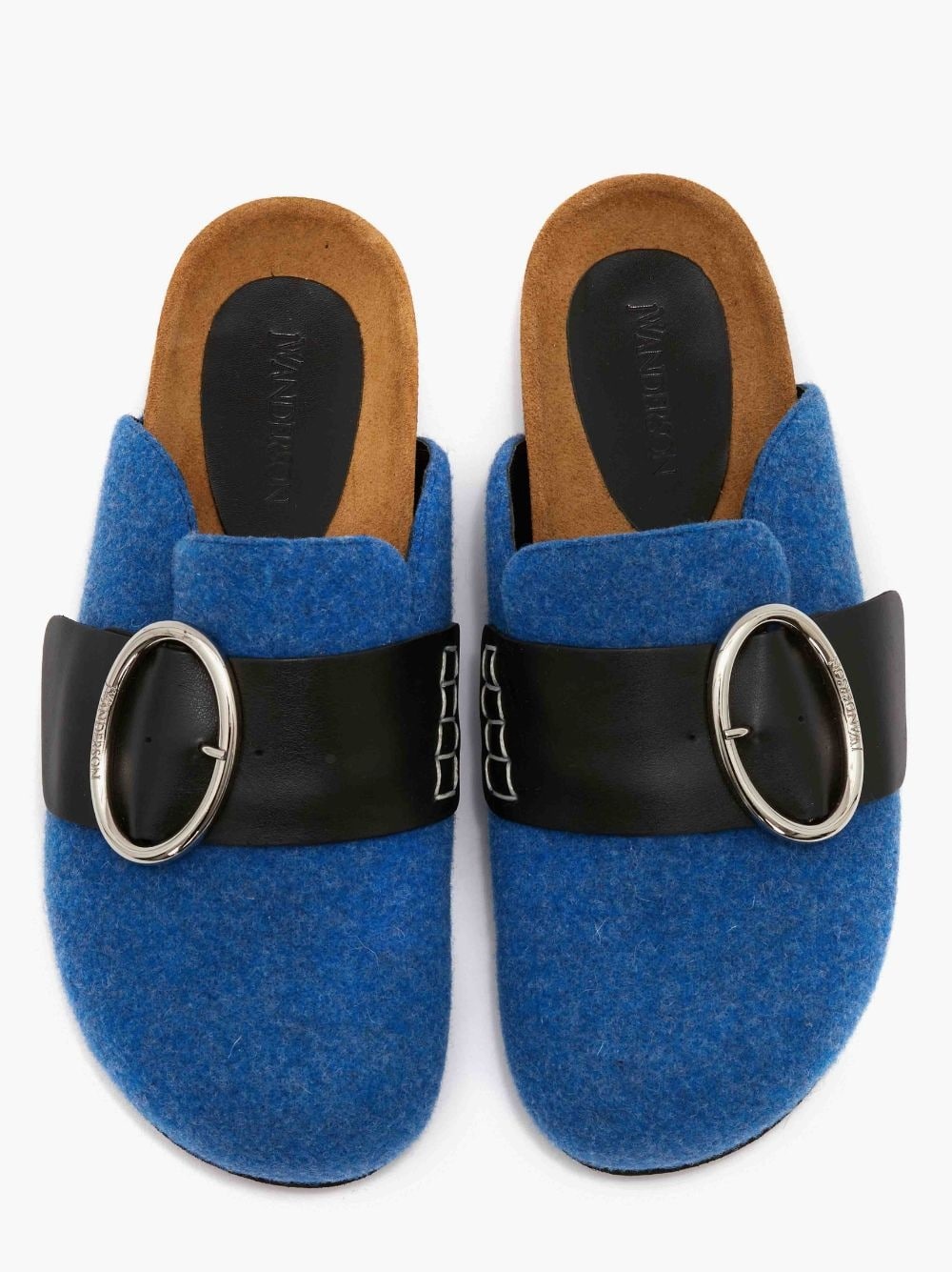 WOMEN’S FELT BUCKLE LOAFER MULES - 4