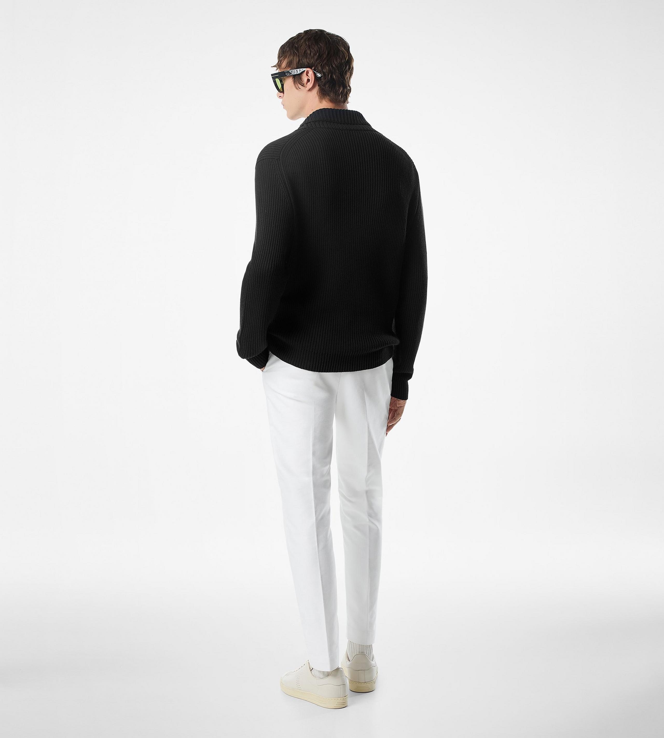 SILK MERINO SHAWL COLLAR CARDIGAN - 3