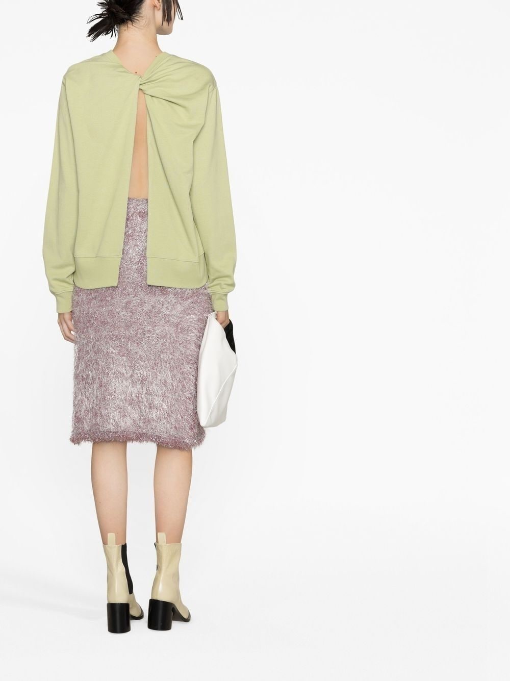 twist-detail sweatshirt - 4
