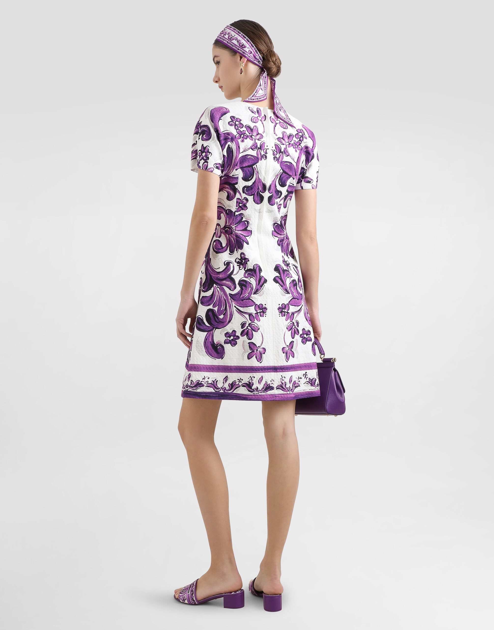 Majolica-print dress - 3