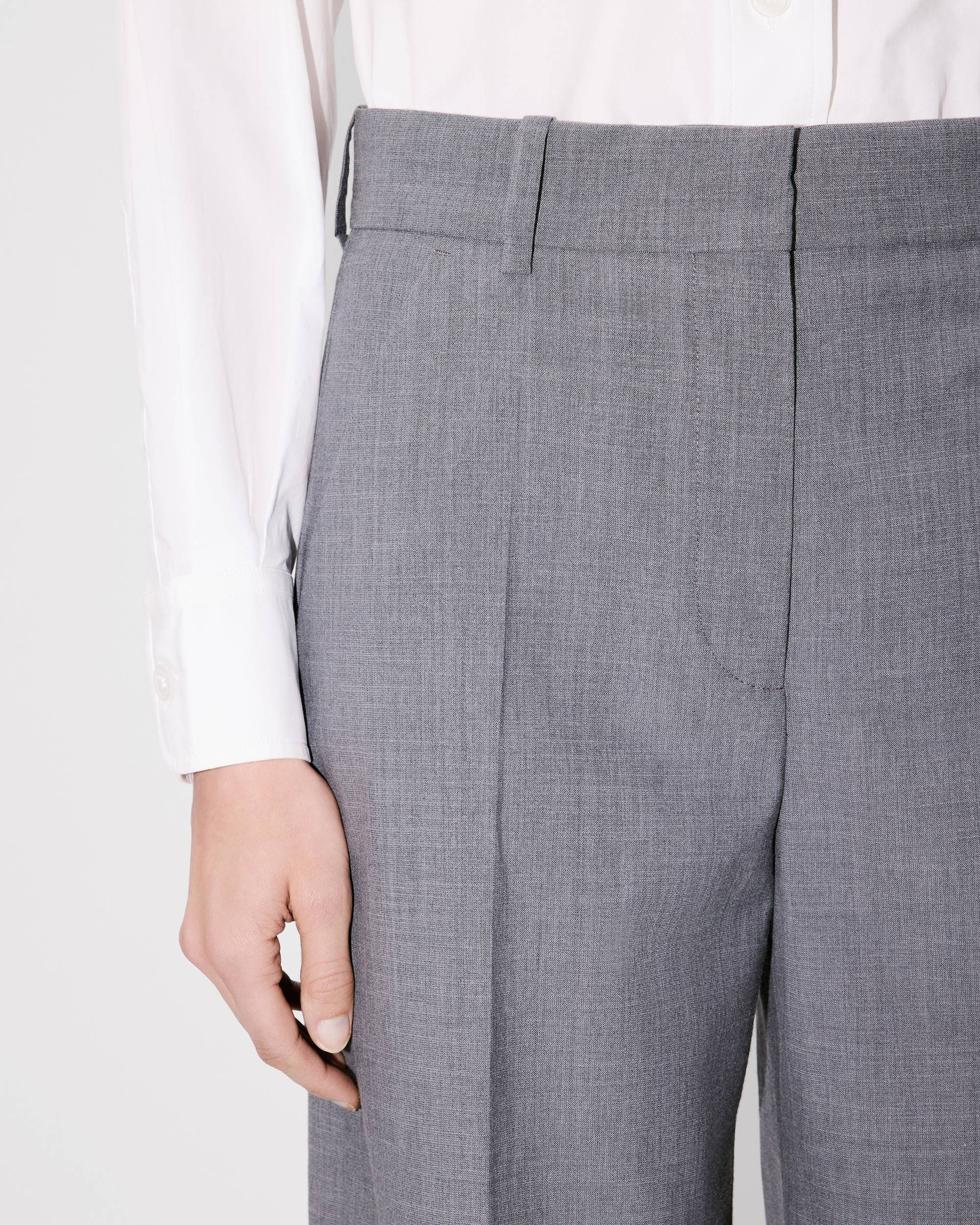 Wool wide pants - 6