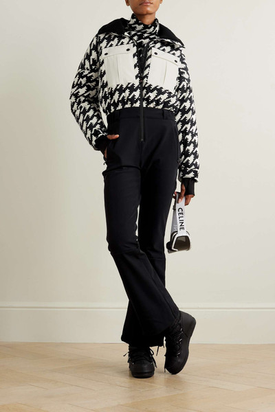 PERFECT MOMENT Helen houndstooth quilted down ski suit outlook