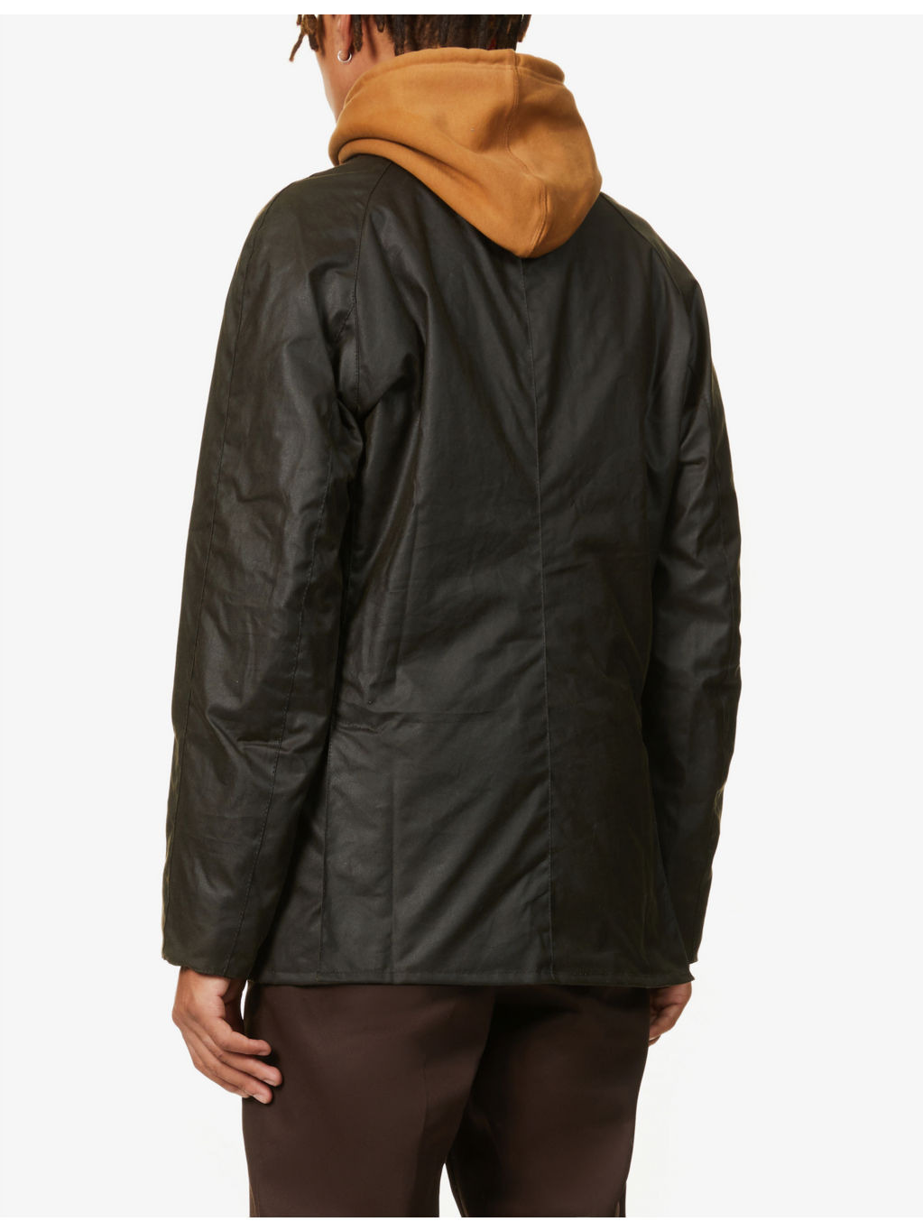 Ashby corduroy-trimmed waxed cotton jacket - 4