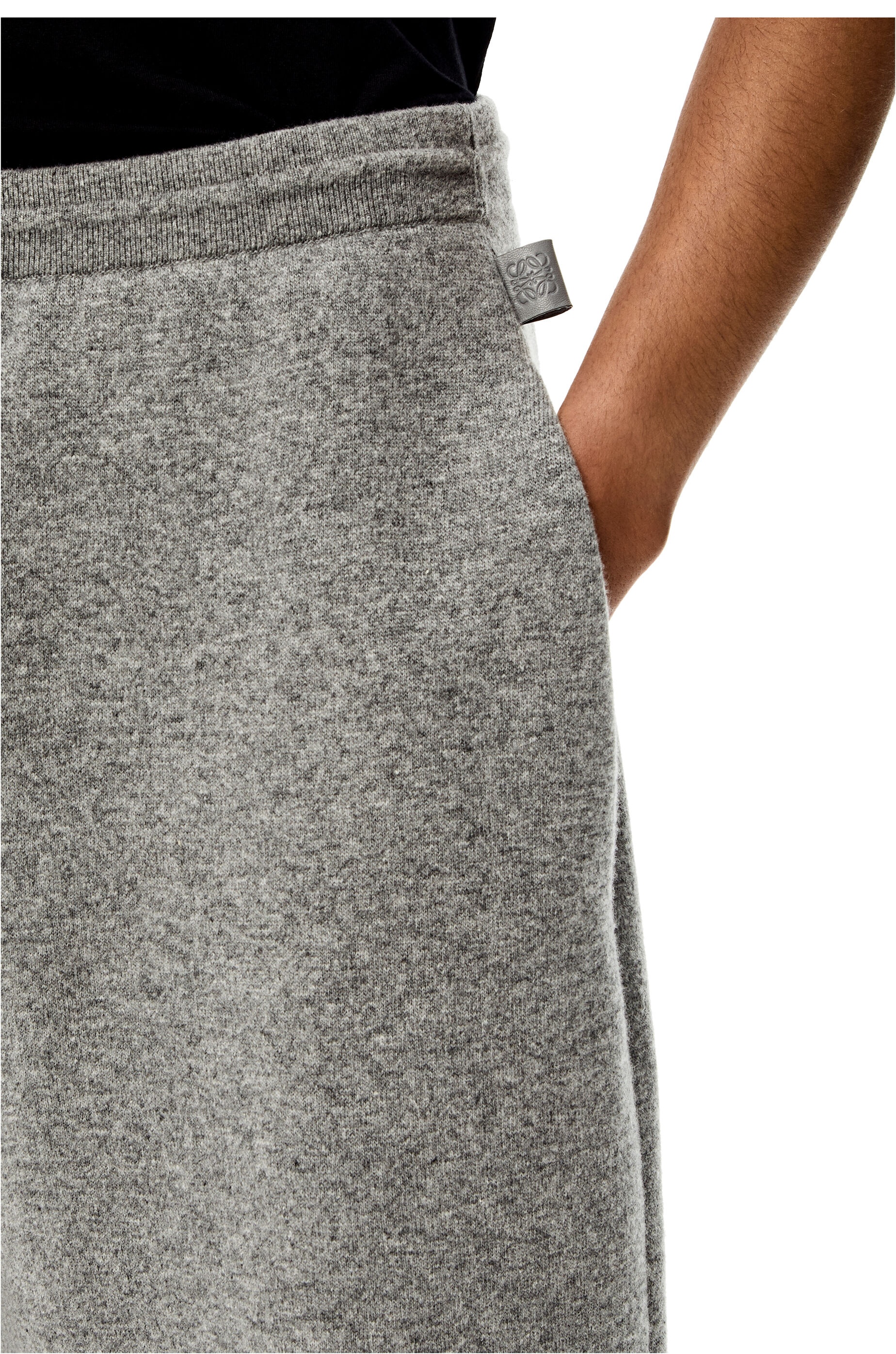 Knit shorts in wool and cashmere - 5
